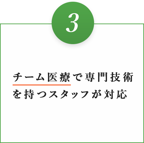 完全予約制で患者様をお待たせいたしません。